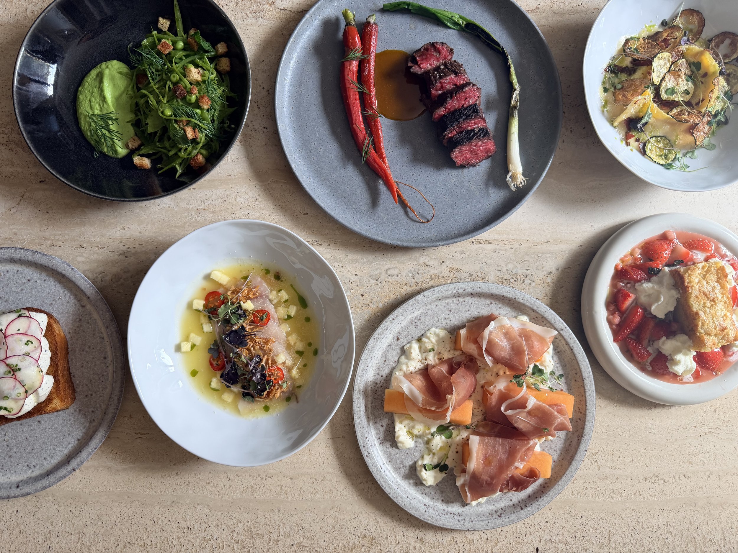 An assortment of Chef Jacob’s seasonal dishes