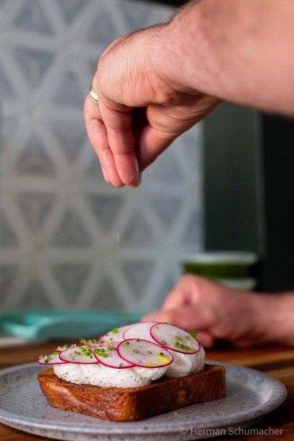 The finishing touch on a seasonal dish
